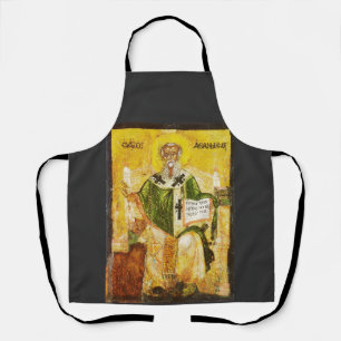 Delantal Icono ortodoxo de San Atanasio de Alejandría
