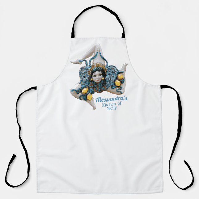 Delantal Icono personalizado de Apron Trinacria Sicilia de  (Anverso)