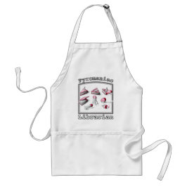 Delantal Ideas de libros bibliotecarios piromaniacos blanco