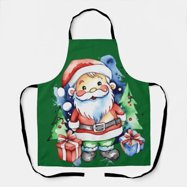 Delantal Ideas de regalo de Santa Claus (Anverso)