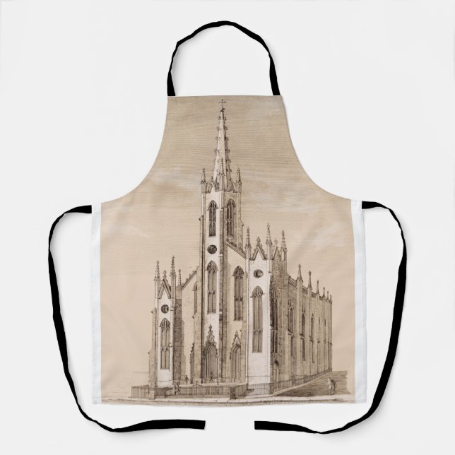 Delantal Iglesia de San Nicolás en Nueva York (Anverso)