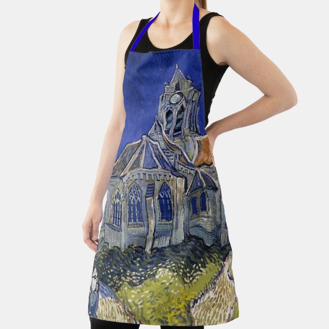 Delantal Iglesia en Auvers por Van Gogh Painting Art (in situ)