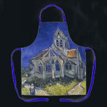 Delantal Iglesia en Auvers por Van Gogh Painting Art<br><div class="desc">La iglesia de Auvers-sur-Oise,  vista desde el Chevet por Vincent van Gogh</div>