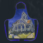 Delantal Iglesia en Auvers por Van Gogh Painting Art<br><div class="desc">La iglesia de Auvers-sur-Oise,  vista desde el Chevet por Vincent van Gogh</div>