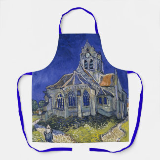 Delantal Iglesia en Auvers por Van Gogh Painting Art
