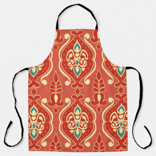 Delantal Ikat casero: Tejido de Boho étnico