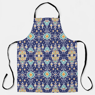 Delantal Ikat Geometric: Ornamento Folklore Oriental.