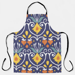 Delantal Ikat Hecho a Mano: Tela Étnica Boho