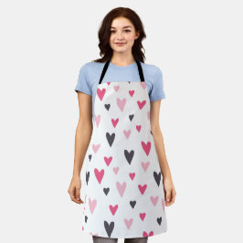 Delantal Ilustración de Corazones