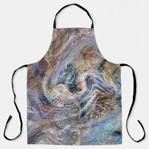 Delantal Ilustracion de martillería con líquido gris azul