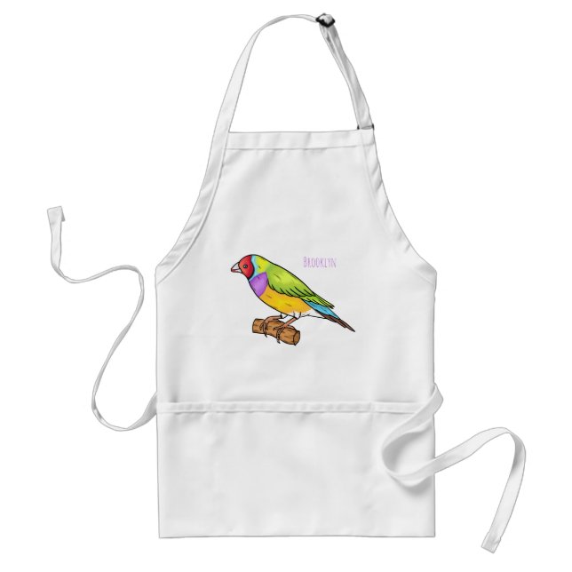 Delantal Ilustracion de personalizado de aves silvestres de (Frente)