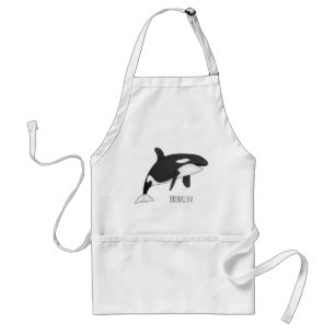 Delantal Ilustracion de personalizado de ballenas asesina