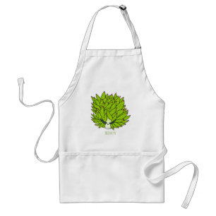 Delantal Ilustracion de personalizado de lodo de hoja