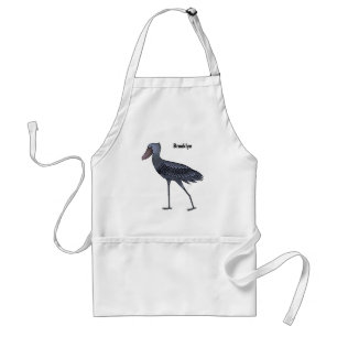 Delantal Ilustracion de personalizado de pájaro Shoebill 
