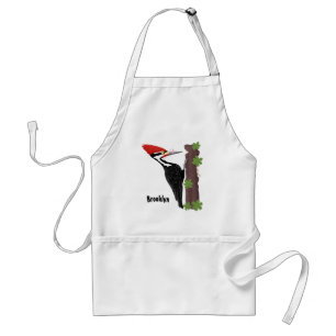 Delantal Ilustracion de personalizado de pájaros carpintero