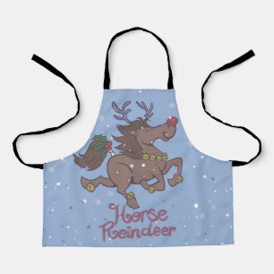 Delantal Ilustracion de personalizado de renos de caballos