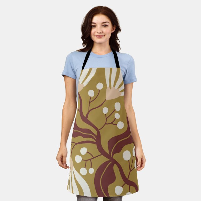 Delantal Ilustración floral (Gastado)