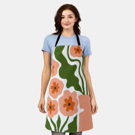 Delantal Ilustración floral
