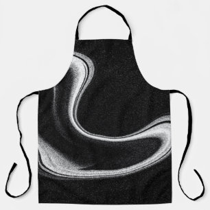 Delantal Ilustracion gris y negro