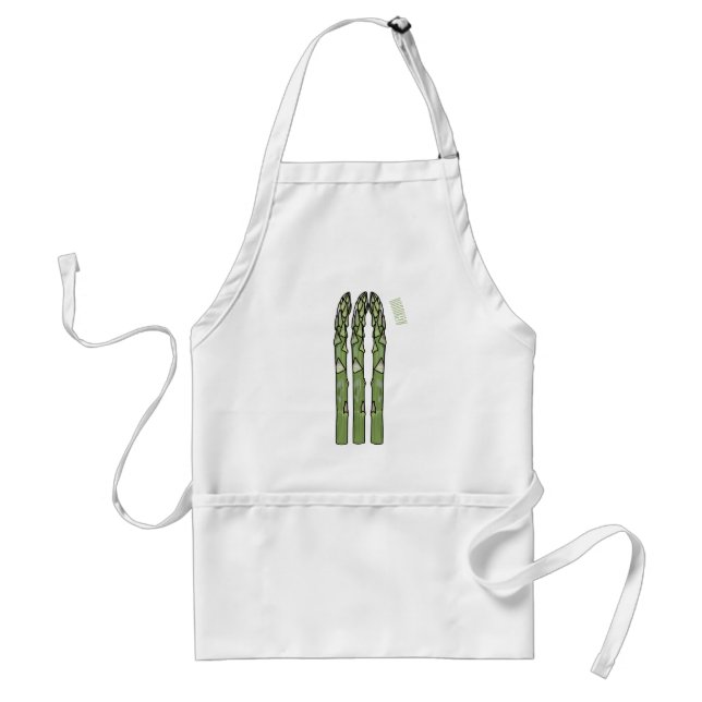 Delantal Ilustracion personalizado Asparagus (Frente)