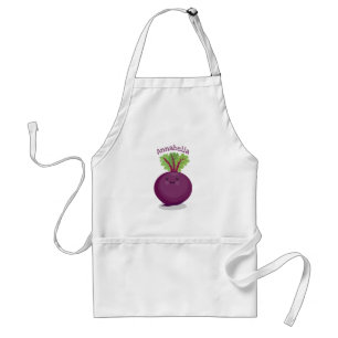 Delantal Ilustracion personalizado de cocina de raíz de rem