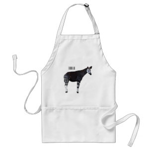 Delantal Ilustracion personalizado de Okapi