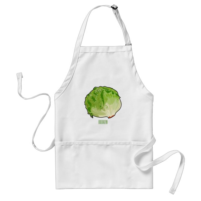 Delantal Ilustracion personalizado Lettuce (Frente)