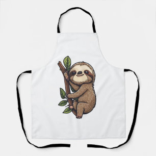 Delantal Ilustracion personalizado Sloth