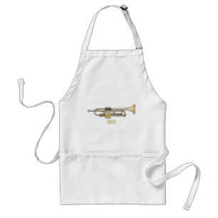 Delantal Ilustracion personalizado Trumpet