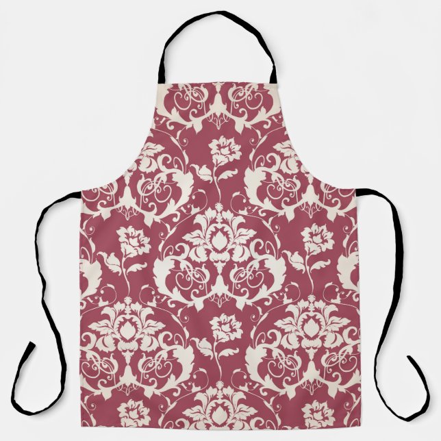 Delantal Ilustracion. Textura de lujo. Barroco, costura de  (Anverso)