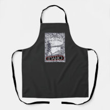 Ilustracion Vintage Pristine Idaho Apron