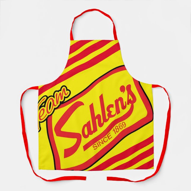 Delantal Imagen completa del equipo de Sahlen Apron (Anverso)