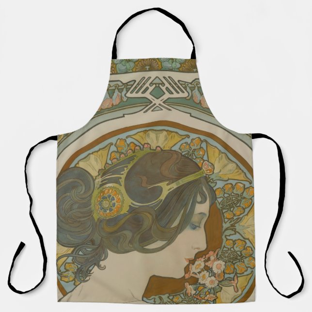 Delantal Imagen de Alphonse Mucha (1899) (Anverso)
