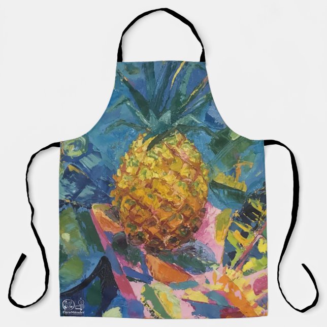 Delantal Imagen de mi obra Piña (Anverso)
