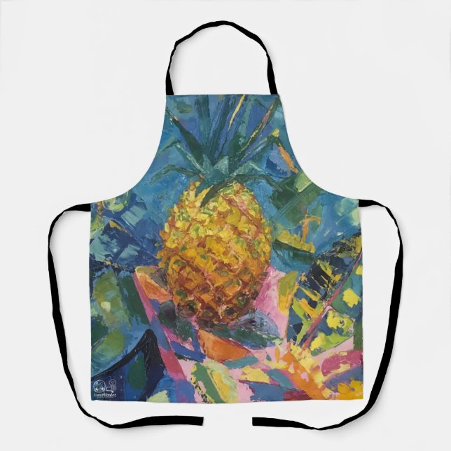 Delantal Imagen de mi obra Piña (Anverso)