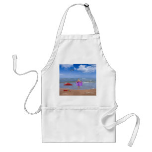 Delantal Imagen de playa tropical para Estándar Apron