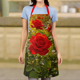 Delantal Imagen de Rosas Rojas Nº 2