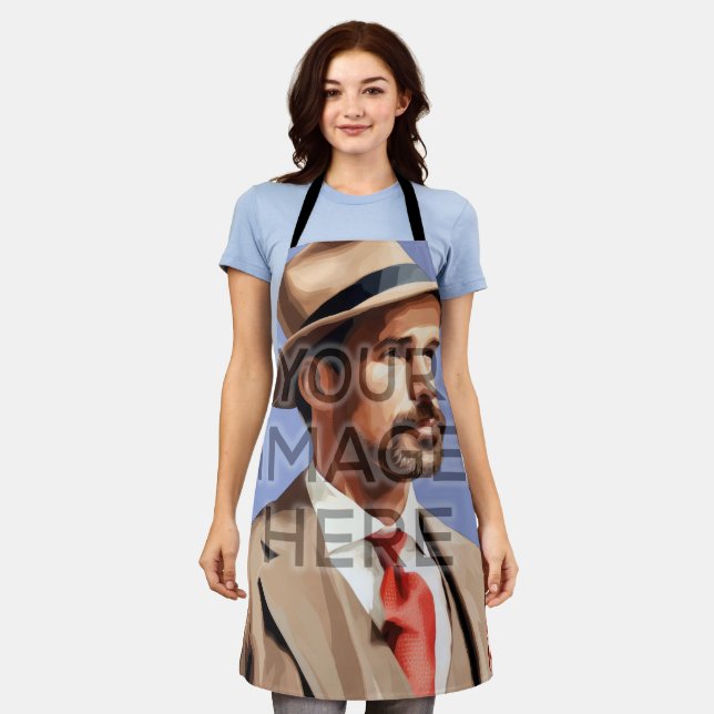 Delantal Imágenes personalizadas de Apron Square (Gastado)