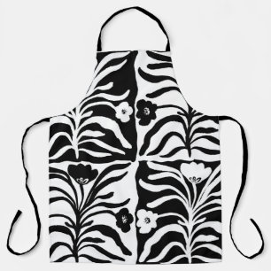 Delantal Impermeable Vintage floral a mano un patrón con 