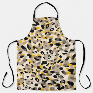 Delantal Impresión animal, fondo de textura leopardo