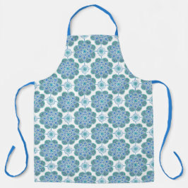 Delantal Impresión azul y verde Apron