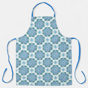 Delantal Impresión azul y verde Apron