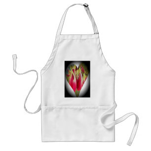 Delantal Impresión de arte floral cardíaco