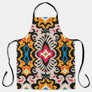 Delantal Impresión de Bandana: Seda Paisley Vintage.