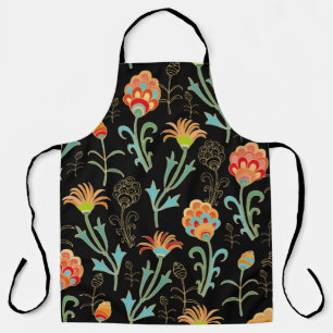 Delantal Impresión de orientación floral sin soldadura