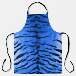 Delantal Impresión de piel de tigre azul del desierto