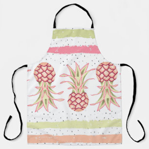 Delantal Impresión de verano sin foco tropical de piña