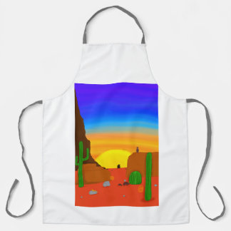 Delantal Impresión en todo el mundo, grande