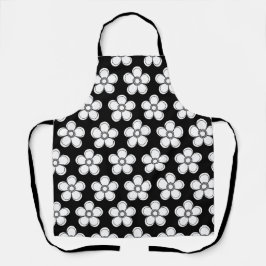 Delantal Impresión floral elegante | Diseño botánico