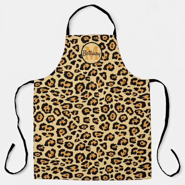 Delantal Impresión Personalizada de Leopardo (Anverso)